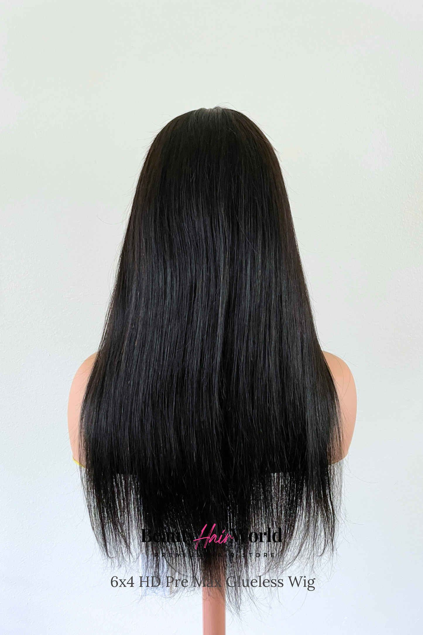 GLUELESS HD LACE WIG 6x4 STRAIGHT #1B