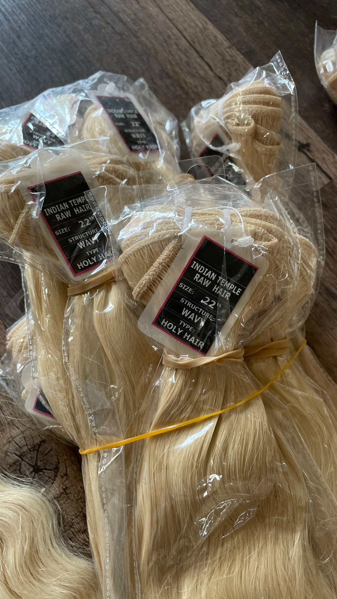 VIP Pro Raw Unprocessed Indian Temple Hair | 613 Blonde Bundle | Wavy