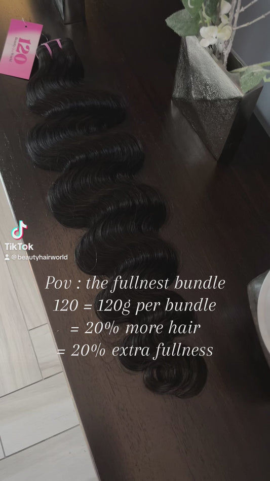 120 RAW Bundles Full Body Wave