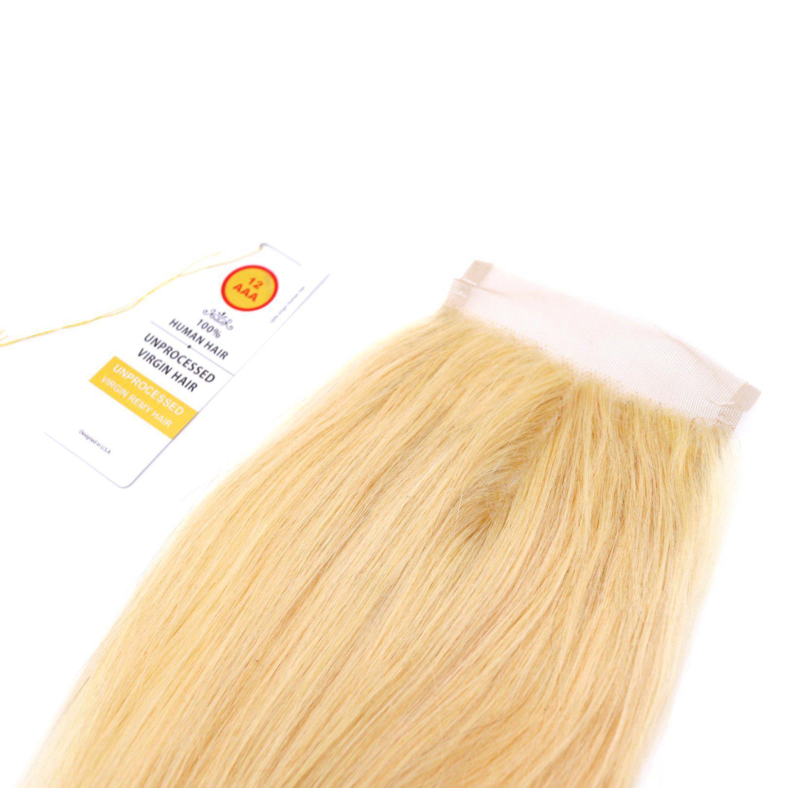 blonde 613 lace closure brazilian