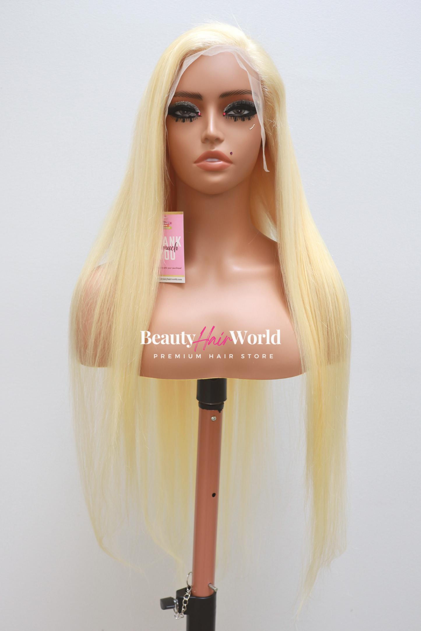 613 Blonde Straight 13x4 Transparent Lace Front Wig