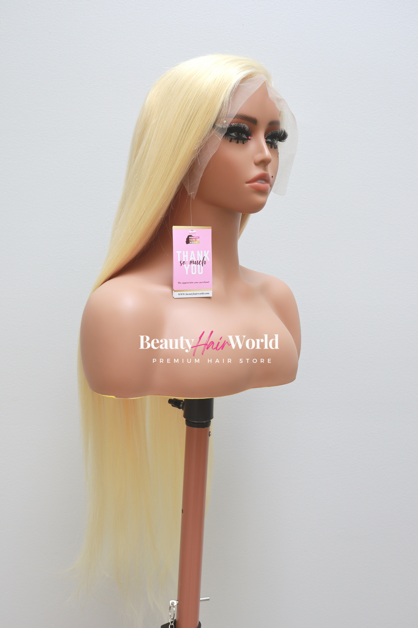 613 Blonde Straight 13x4 Transparent Lace Front Wig