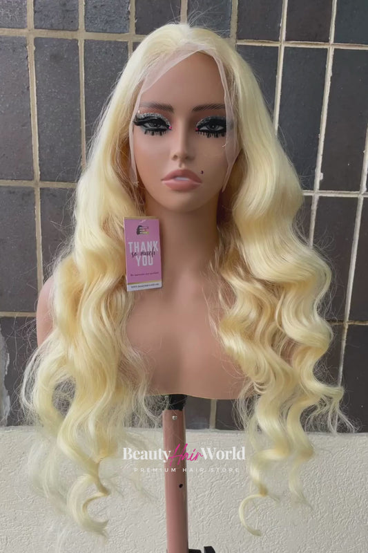 613 Top Quality Body Wave 13x4 Undetectable Frontal Lace Glueless Wig