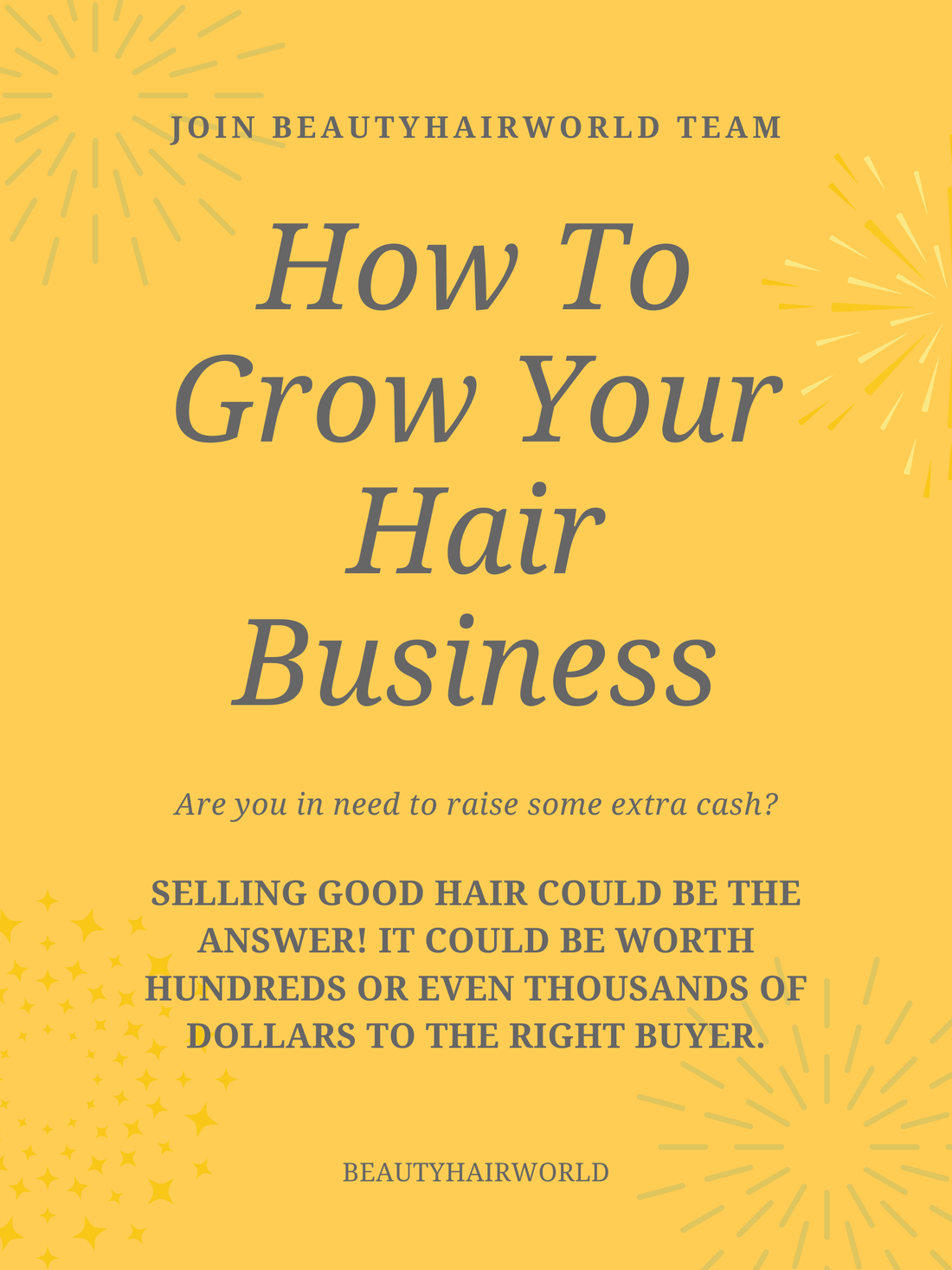 HAIR BUSINESS TIPS