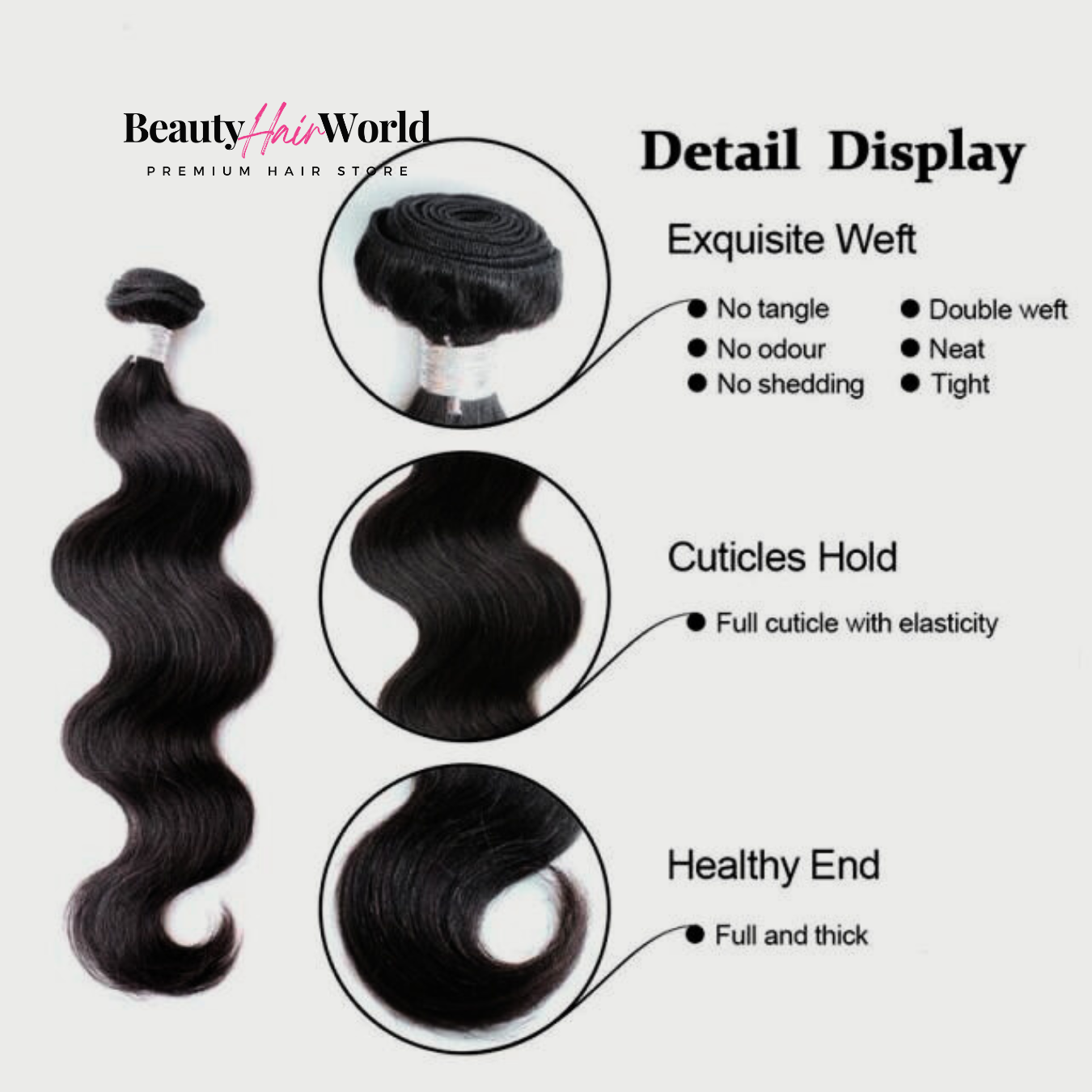 3 Bundle Deal 16"18"20"Inch 10A Human Hair Deep Wave/Jerry Curl