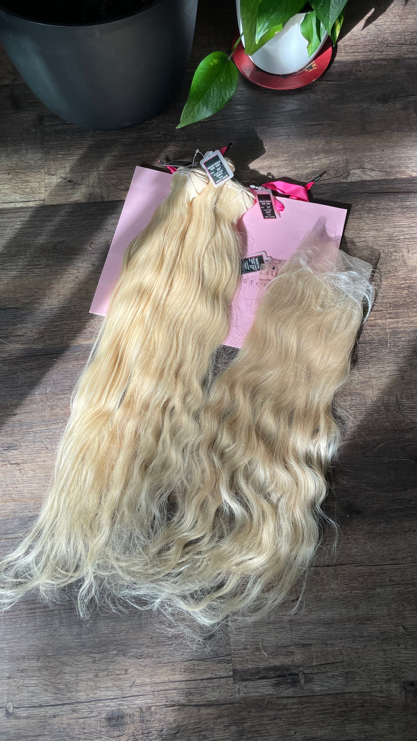 VIP Pro Raw Unprocessed Indian Temple Hair | 613 Blonde Bundle | Wavy