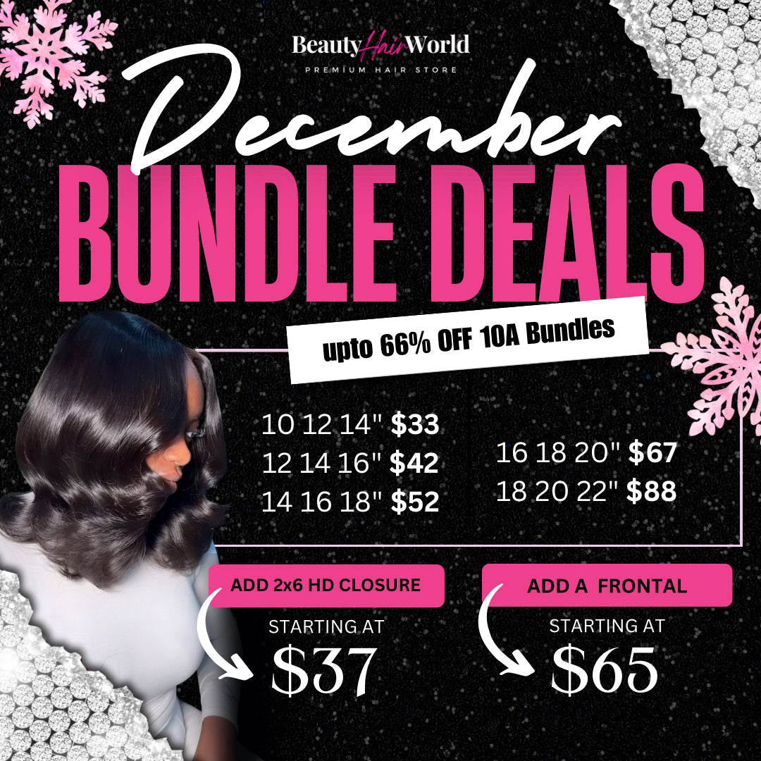 Holiday Bob Special 3 Bundles with Real HD closure