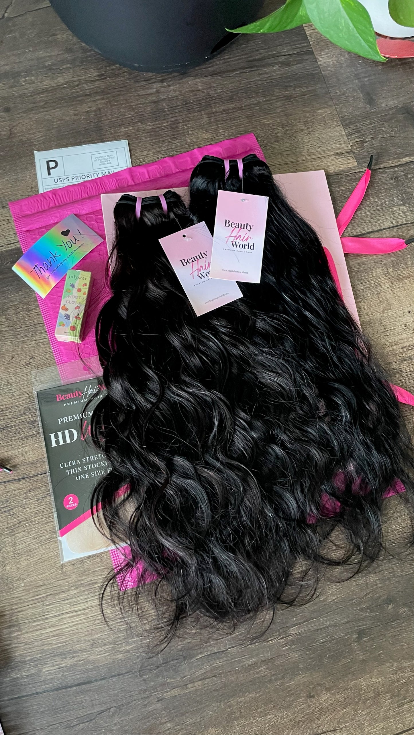 Raw Cambodian Human Hair Bundles l Wavy