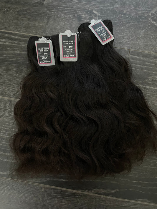 RAW Hair | 100% Indian Temple Hair Bundle | Wavy