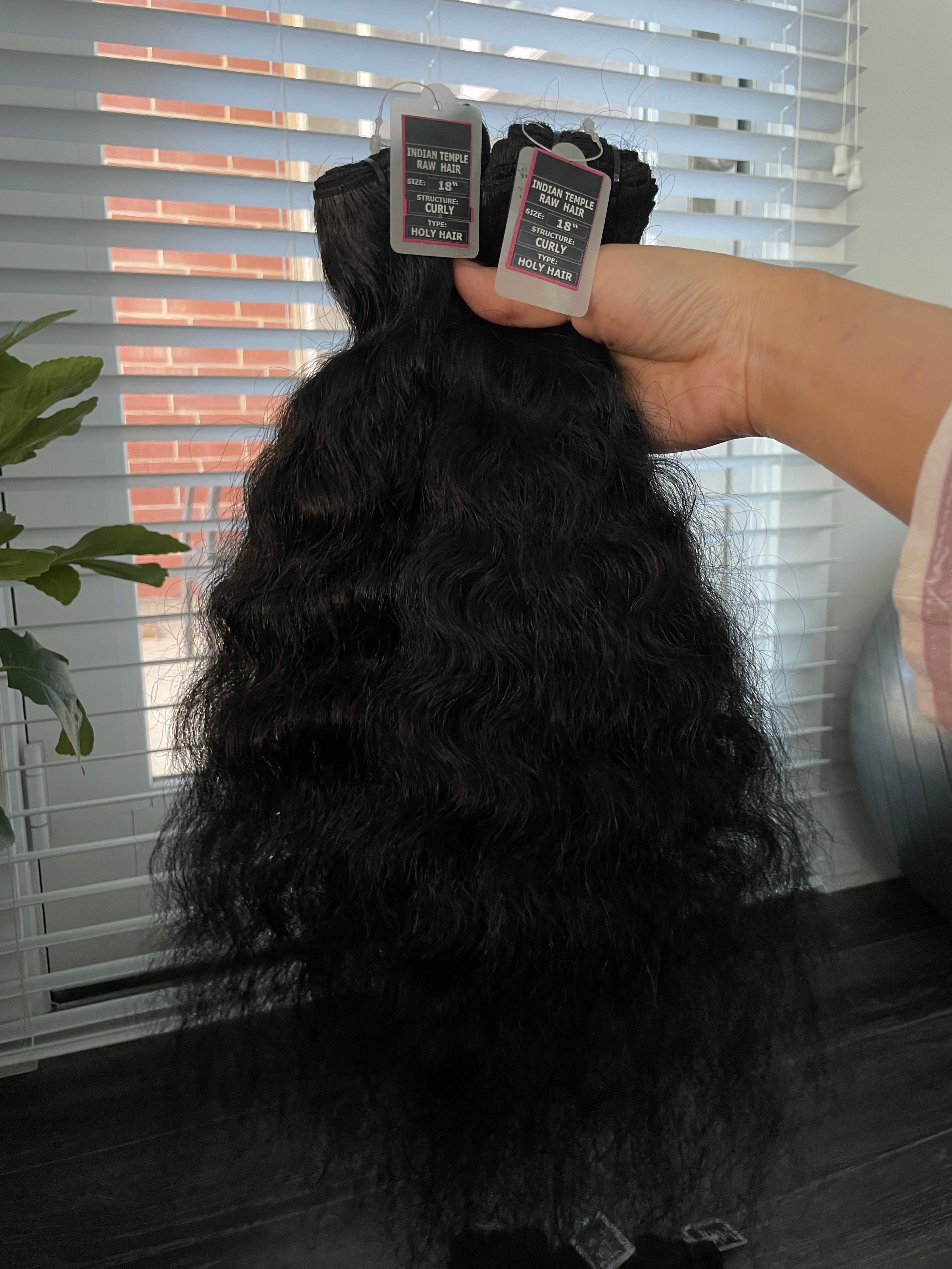 15A l 100% Indian Temple Hair | Curly
