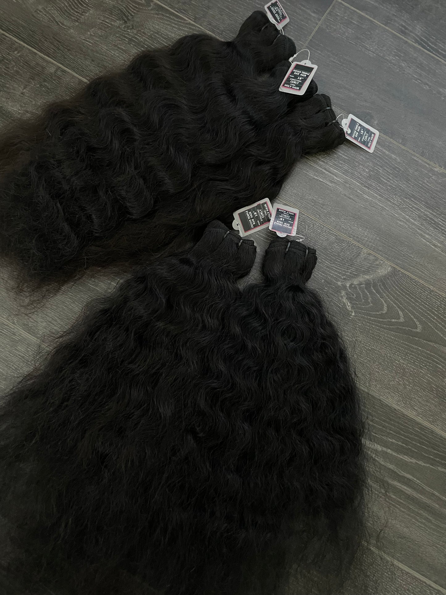 RAW Hair l 100% Indian Temple Hair Bundle | Curly