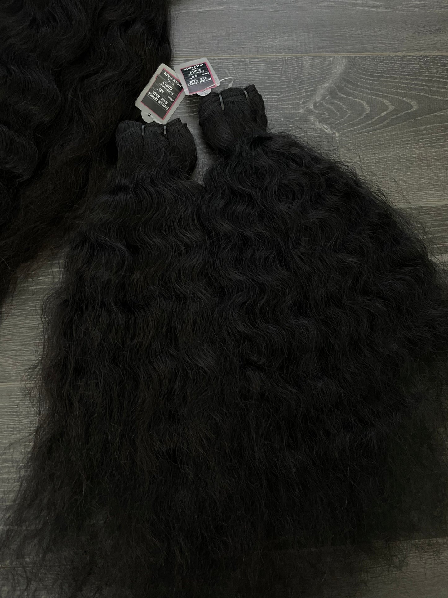 RAW Hair l 100% Indian Temple Hair Bundle | Curly