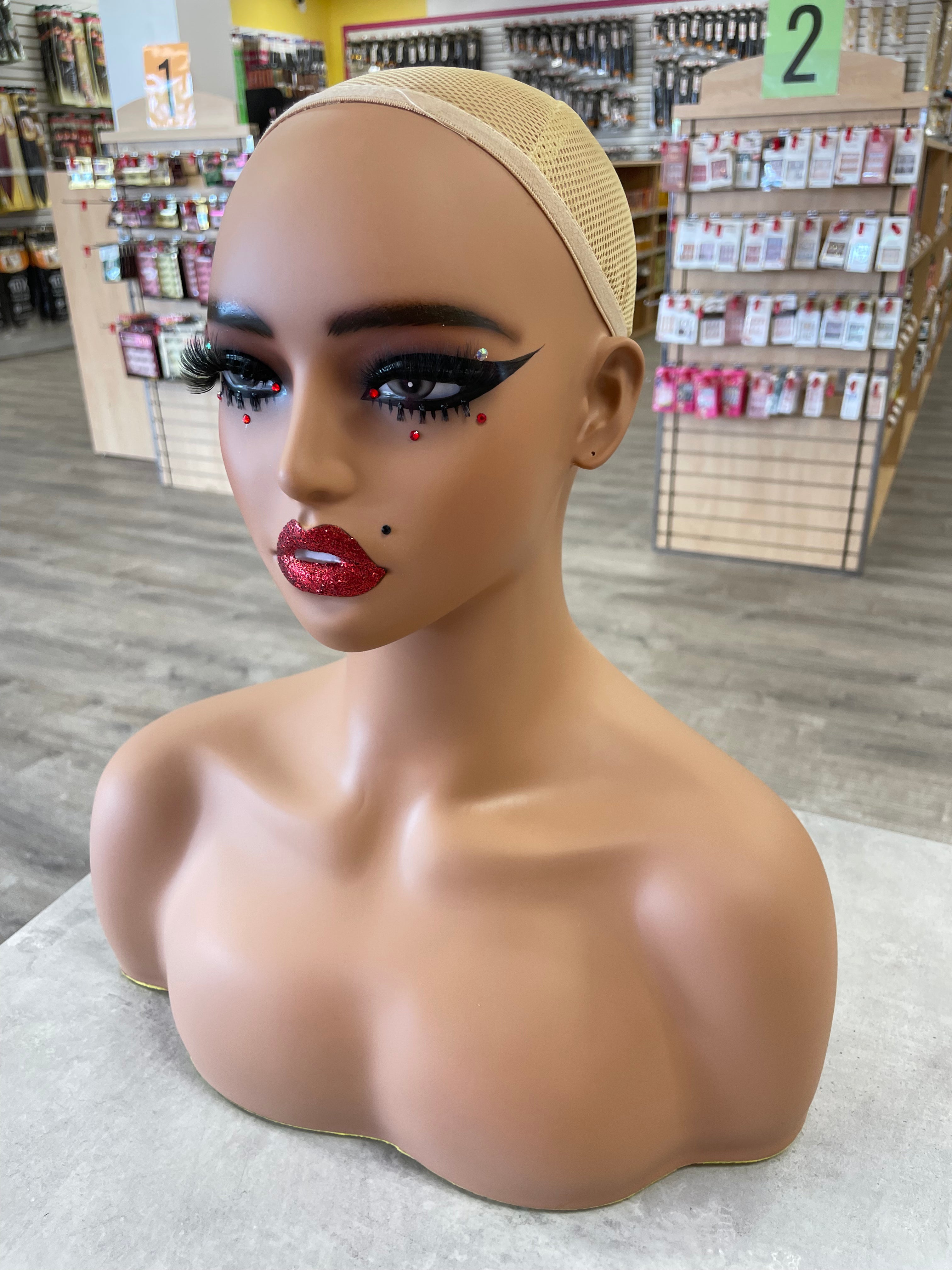 Custom Made Mannequin Head Custom Product Display Mannequin “Tyesha”