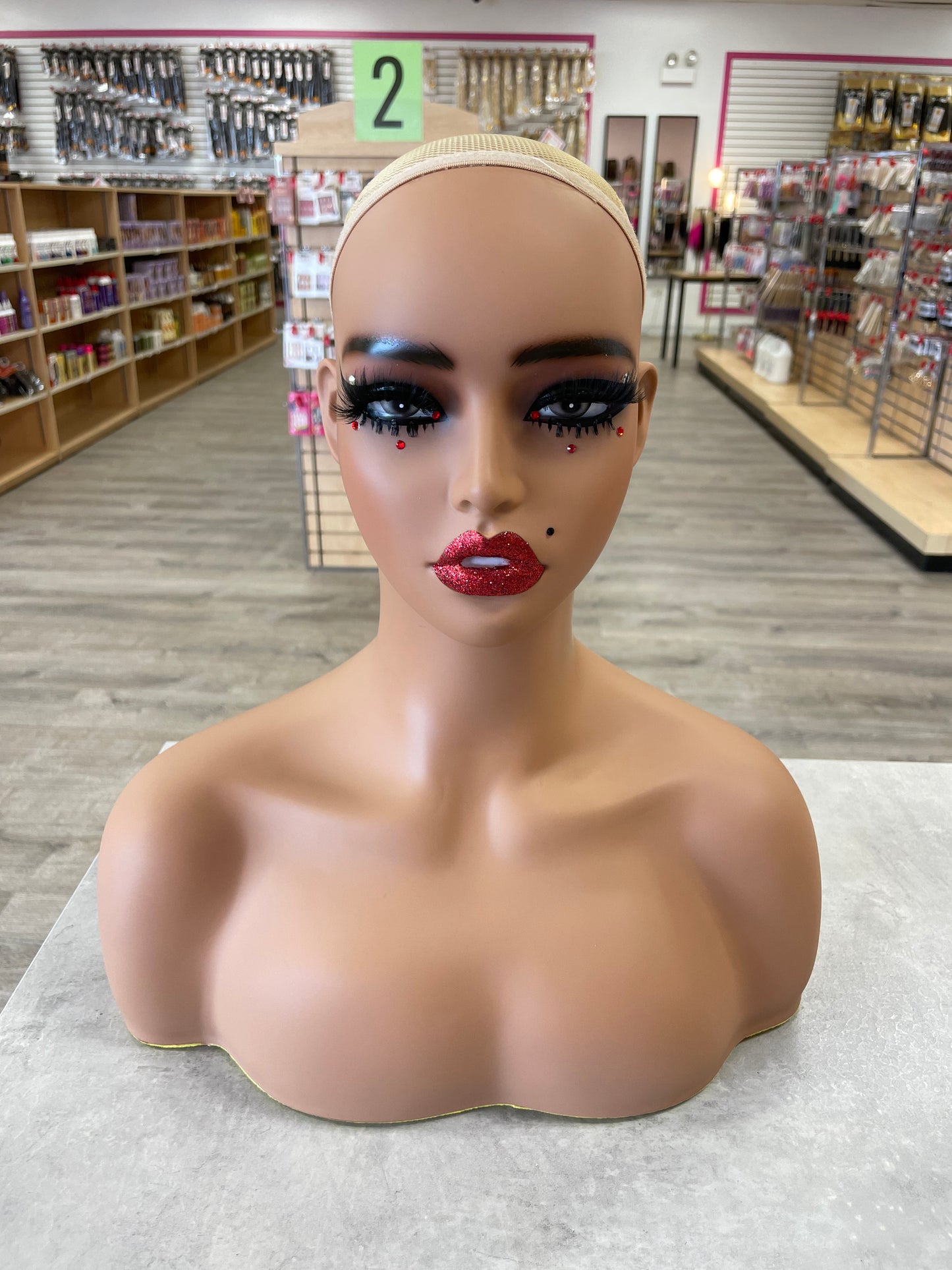 Custom Made Mannequin Head Custom Product Display Mannequin “Tyesha”