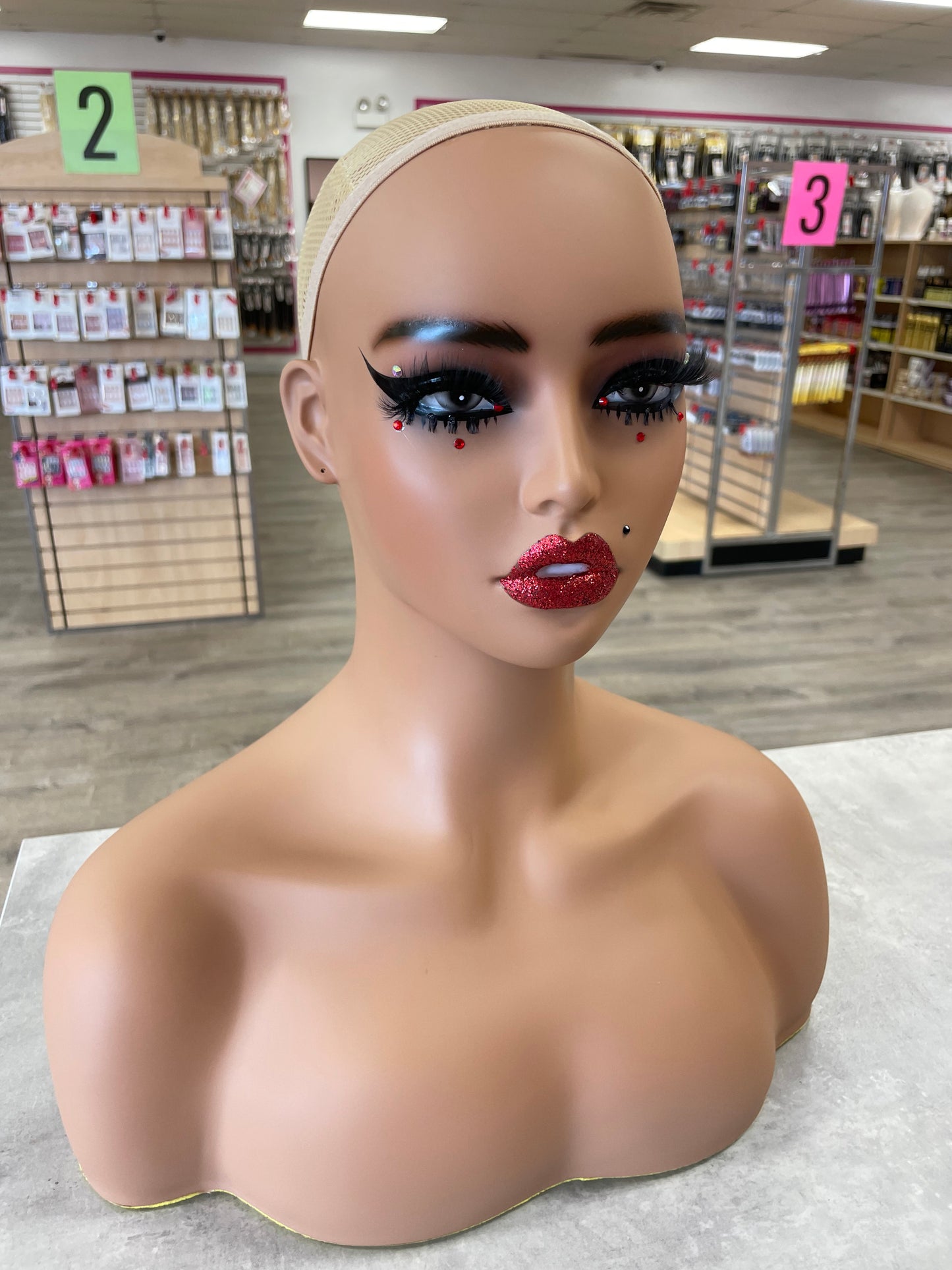 Custom Made Mannequin Head Custom Product Display Mannequin “Tyesha”