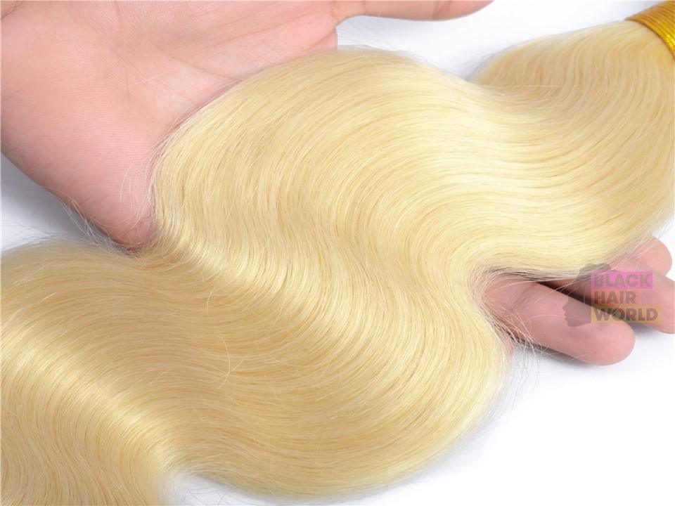 613 blonde body wave bundle weave