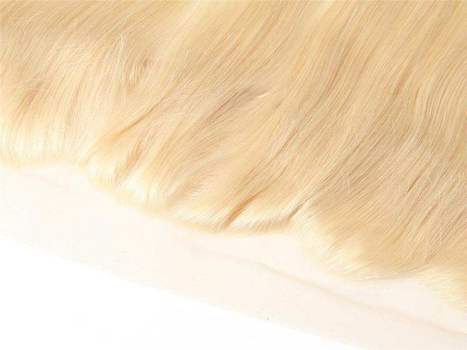 100% Indian Temple 613 Blonde | 13x4 Lace Frontal | Wavy