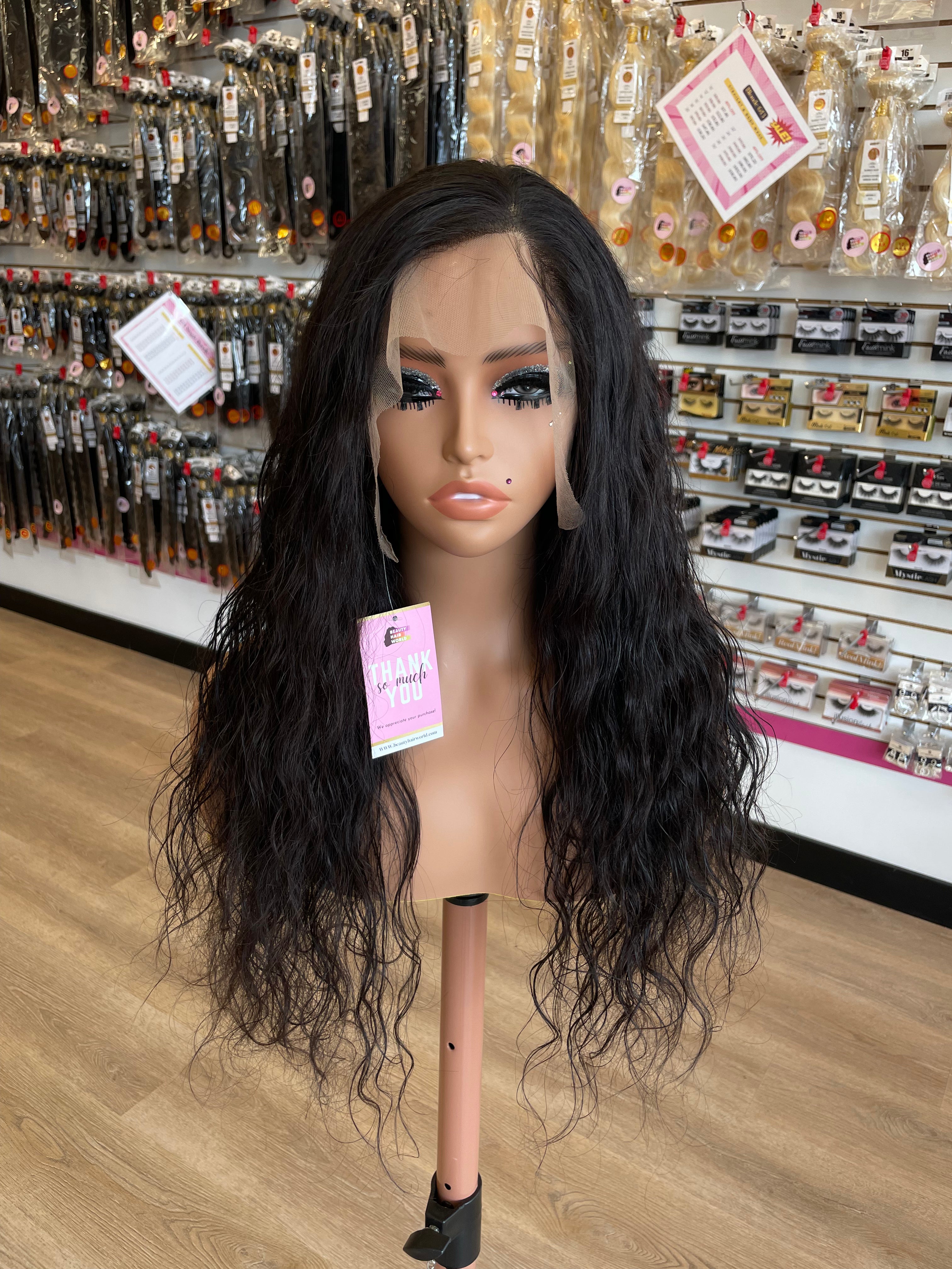 15A | INDIAN TEMPLE | LACE FRONTAL WIG | Curly