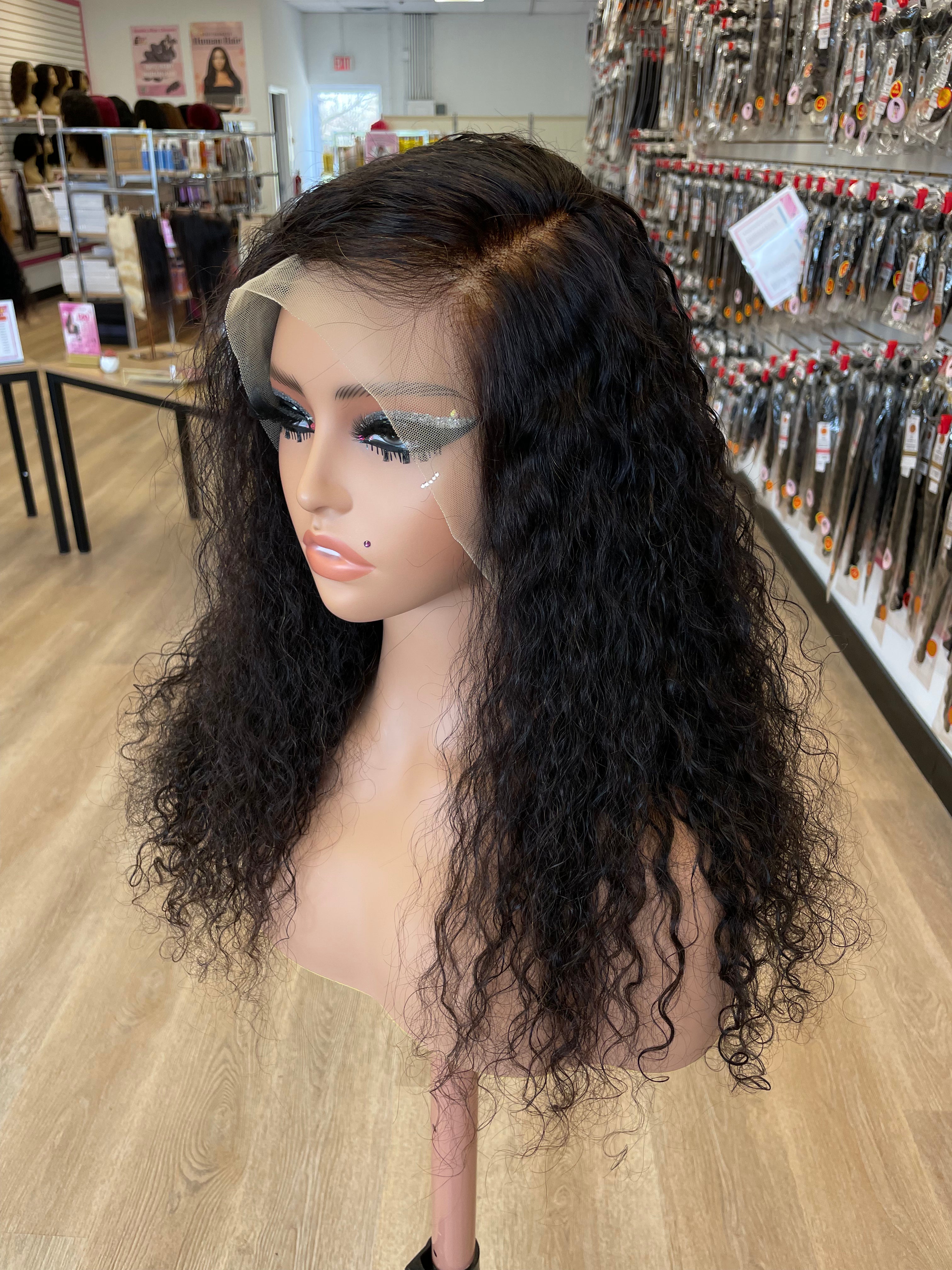 Undetectable Lace Water Wave 13x4 Pre-Bleached Frontal Lace Wig