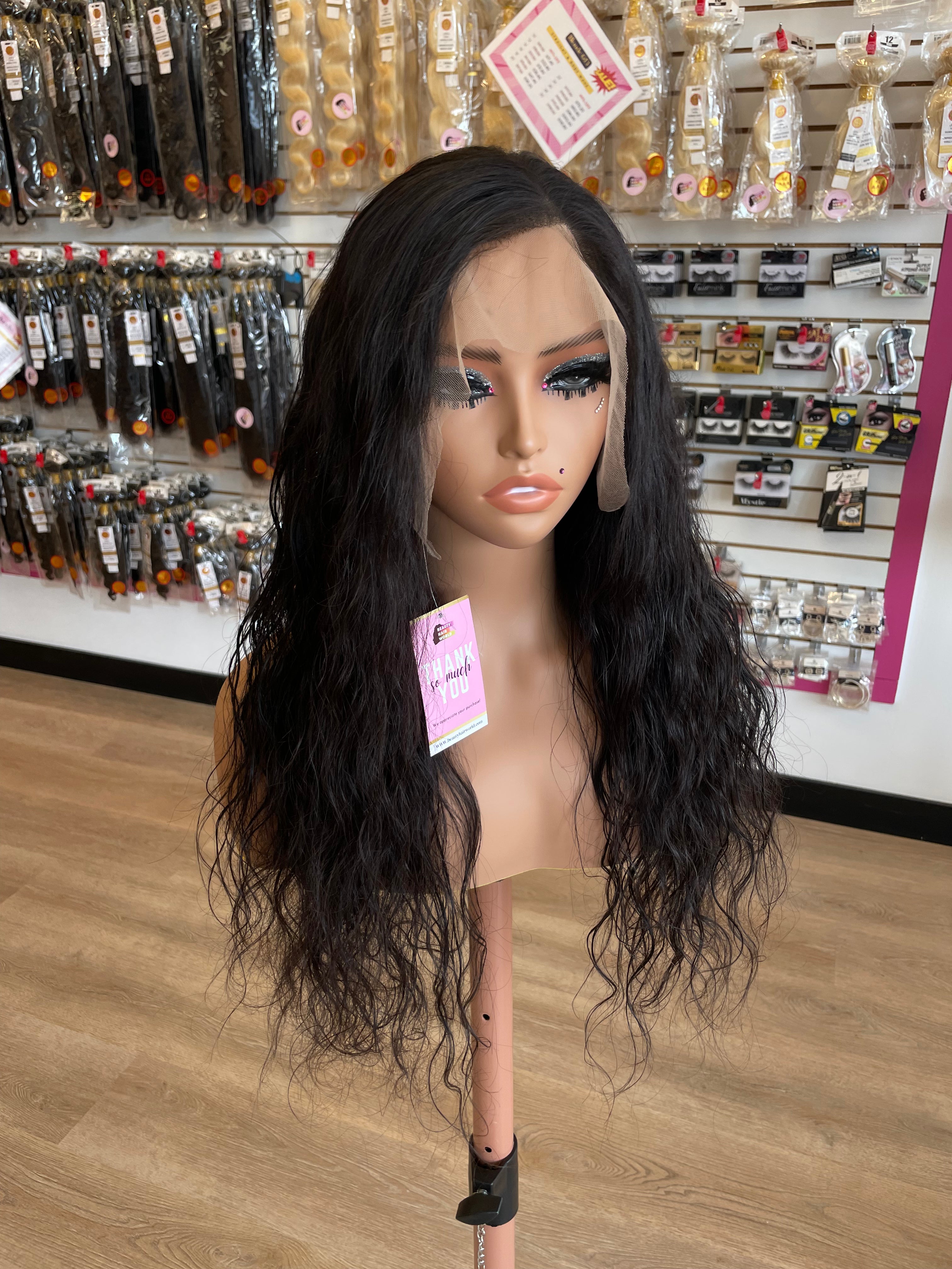 15A | INDIAN TEMPLE | LACE FRONTAL WIG | Curly